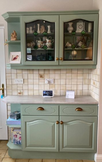 Modern kitchen transformation sprayed finish